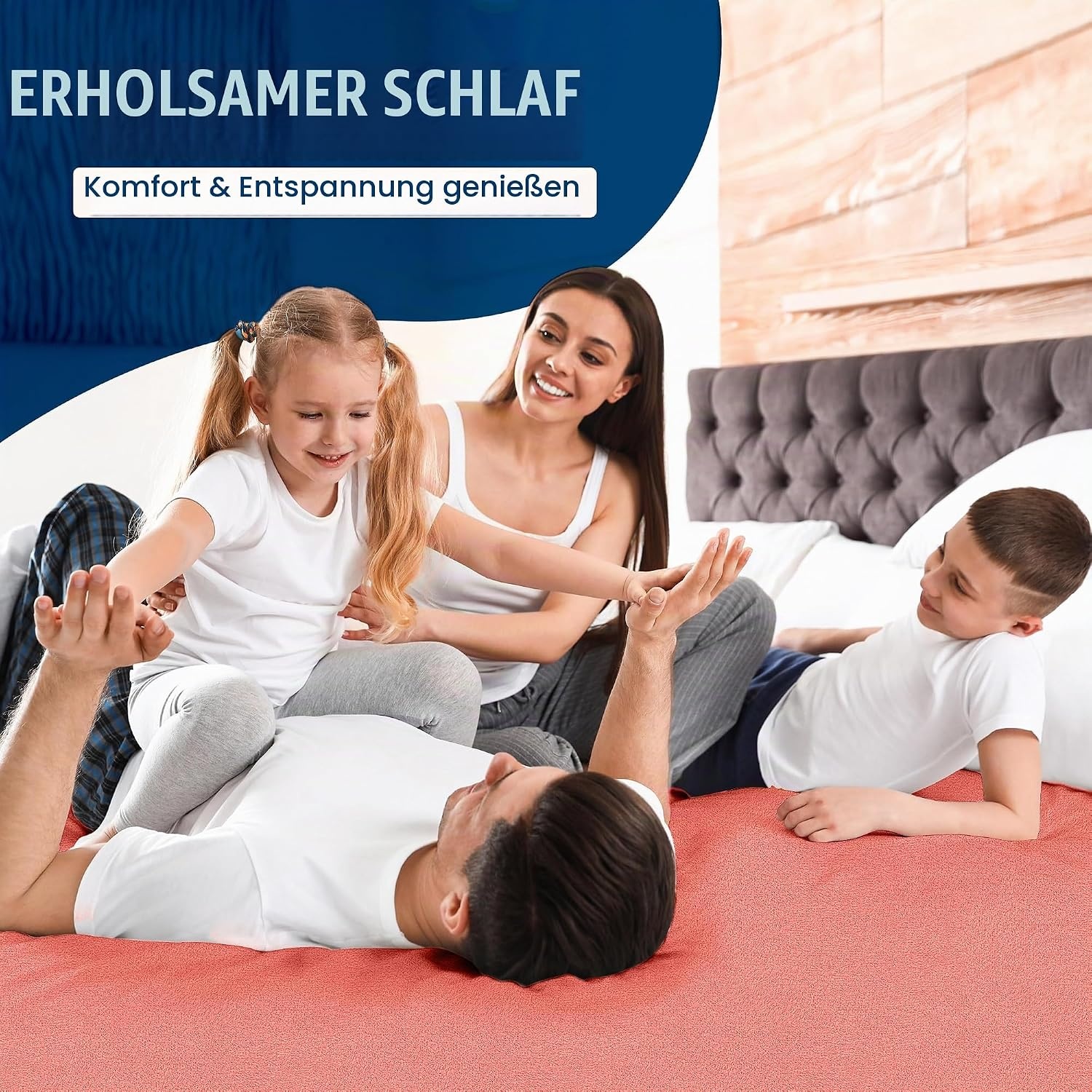 image:imageWasserdichter Matratzenschoner 140x190 cm 30 cm tief matratzenschutzKoralle