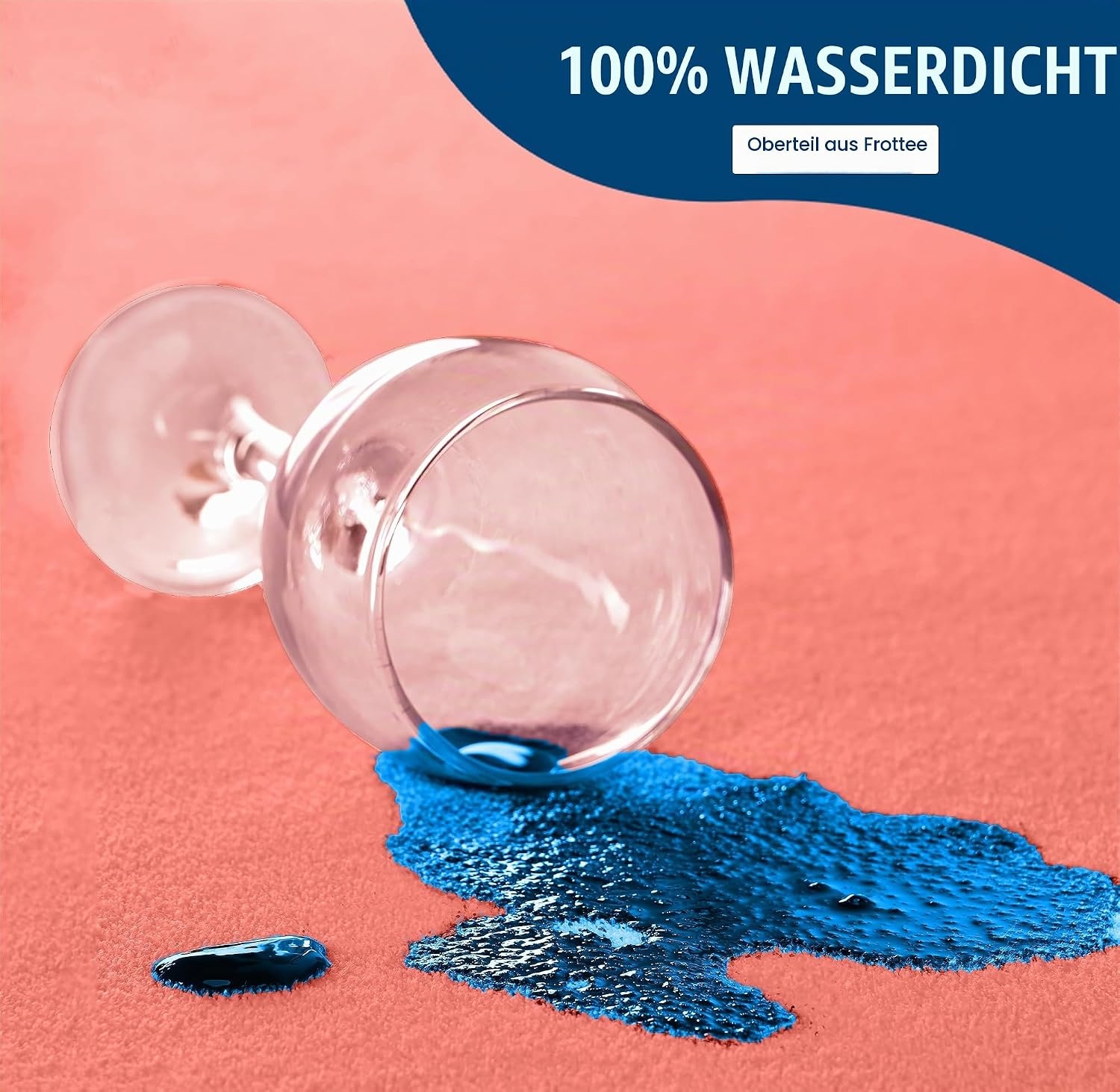 image:imageWasserdichter Matratzenschoner 140x190 cm 30 cm tief matratzenschutzKoralle