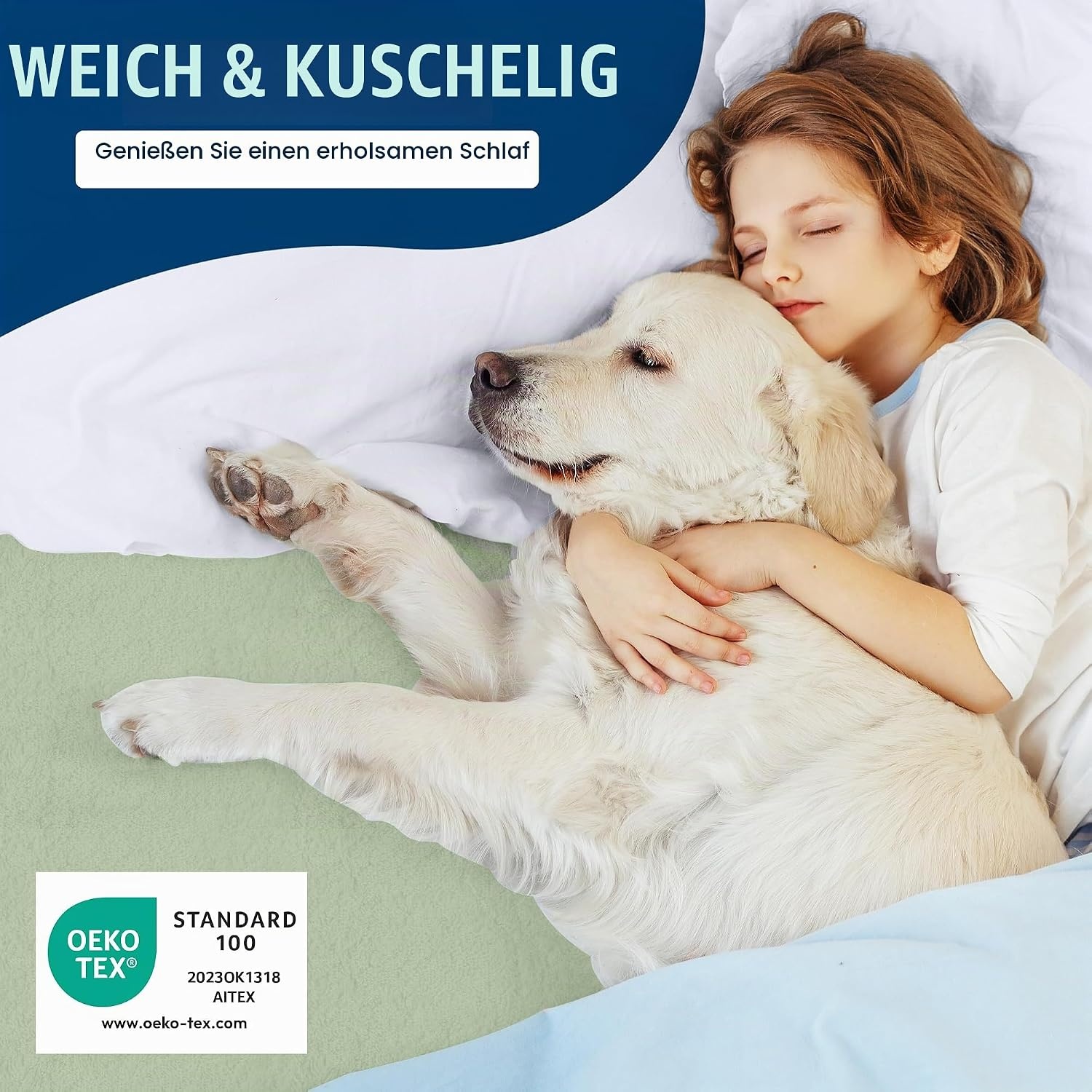 image:imageWasserdichter Matratzenschoner 140x190 cm 30 cm tief matratzenschutzSalbei