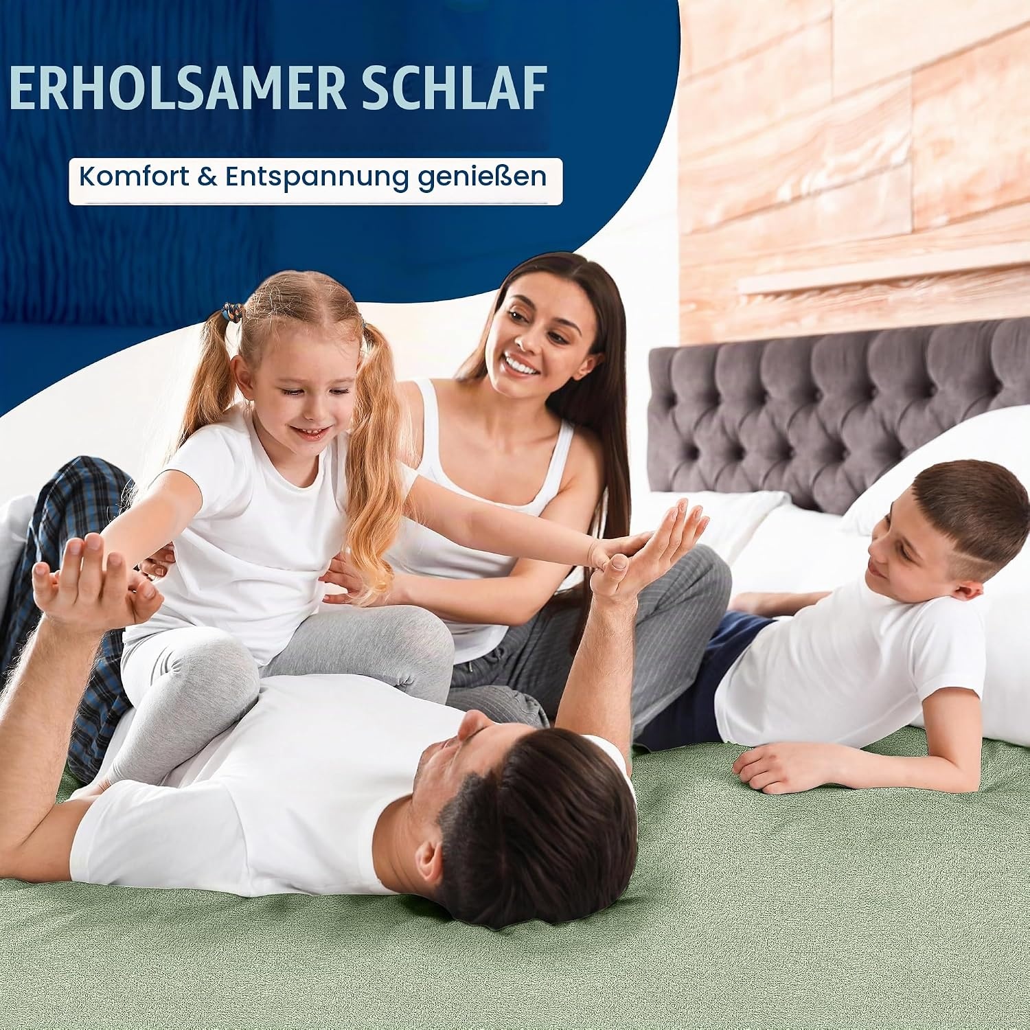 image:imageWasserdichter Matratzenschoner 140x190 cm 30 cm tief matratzenschutzSalbei