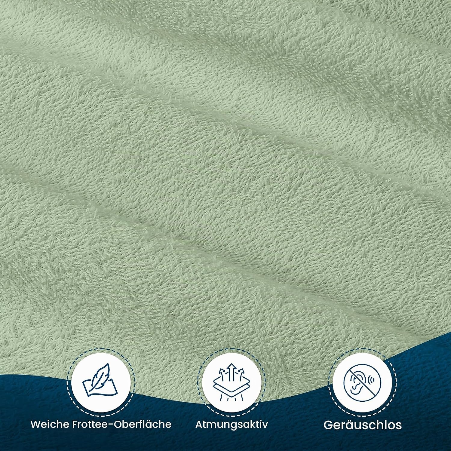 image:imageWasserdichter Matratzenschoner 140x190 cm 30 cm tief matratzenschutzSalbei