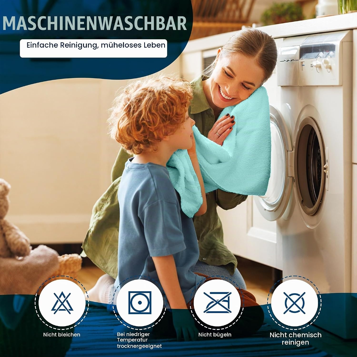 image:imageWasserdichter Matratzenschoner 140x190 cm 30 cm tief matratzenschutzSpa Blau