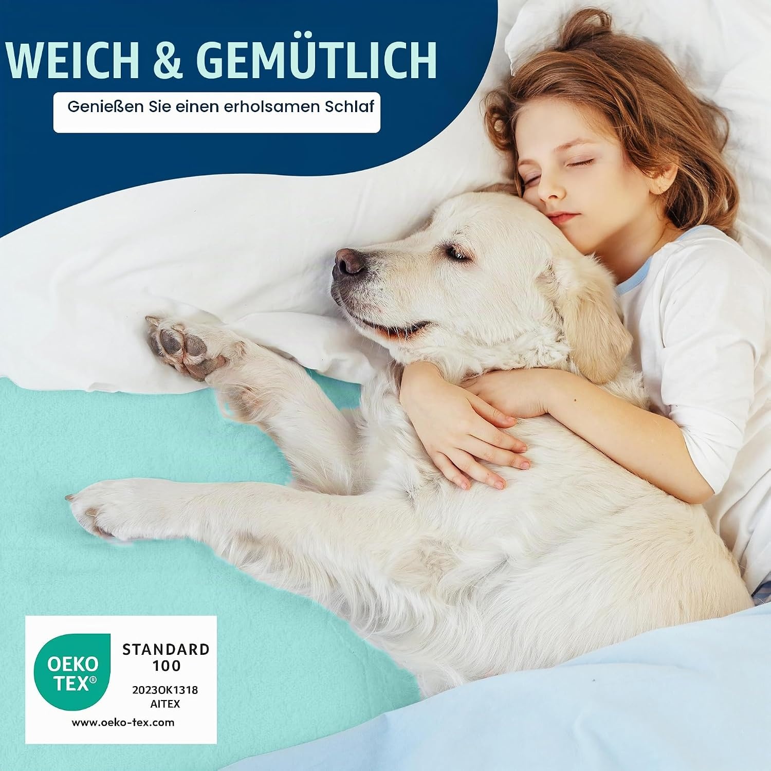 image:imageWasserdichter Matratzenschoner 140x190 cm 30 cm tief matratzenschutzSpa Blau
