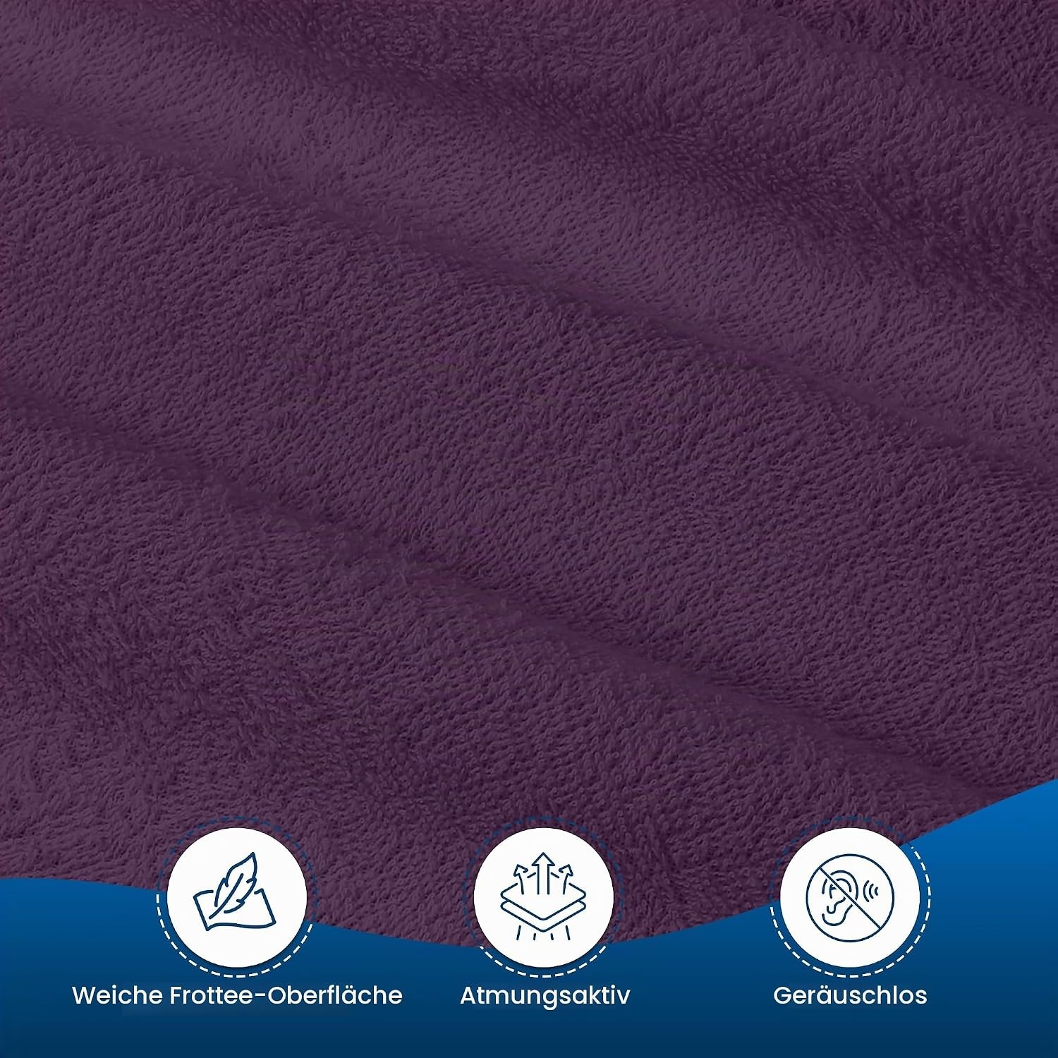 image:imageWasserdichter Matratzenschoner 140x190 cm 30 cm tief matratzenschutzViolett