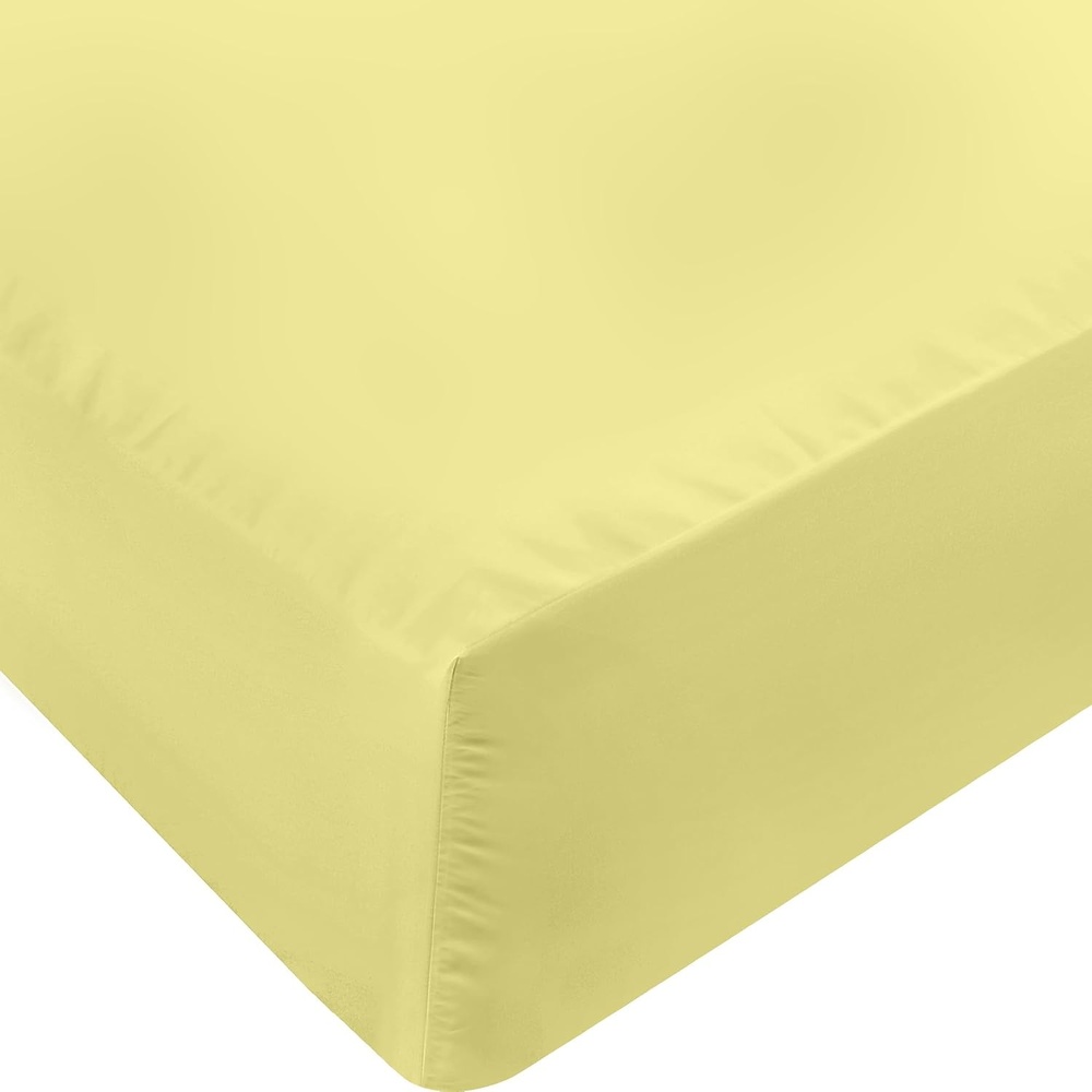 image:imageUtopia Bedding 6er Set Spannbettlaken 160 x 200 cm WeiGelb