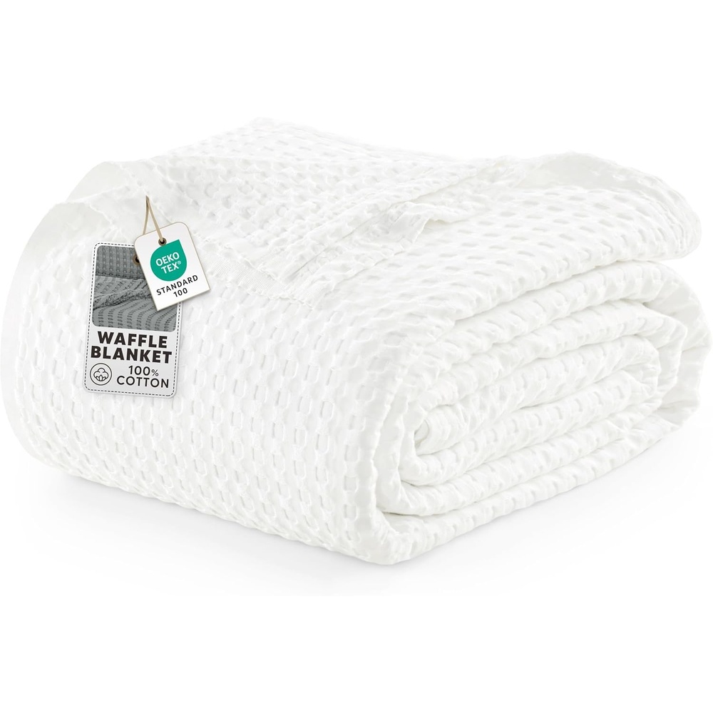 image:imageUtopia Bedding 100 Baumwolle Waffeldecke Kuschedecke 300 GSM Anthrazitgrau 274 x 228 cm weiche leichte atmungsaktive tagesdecke Sofa amp Couch berwurf fr alle JahreszeitenWei