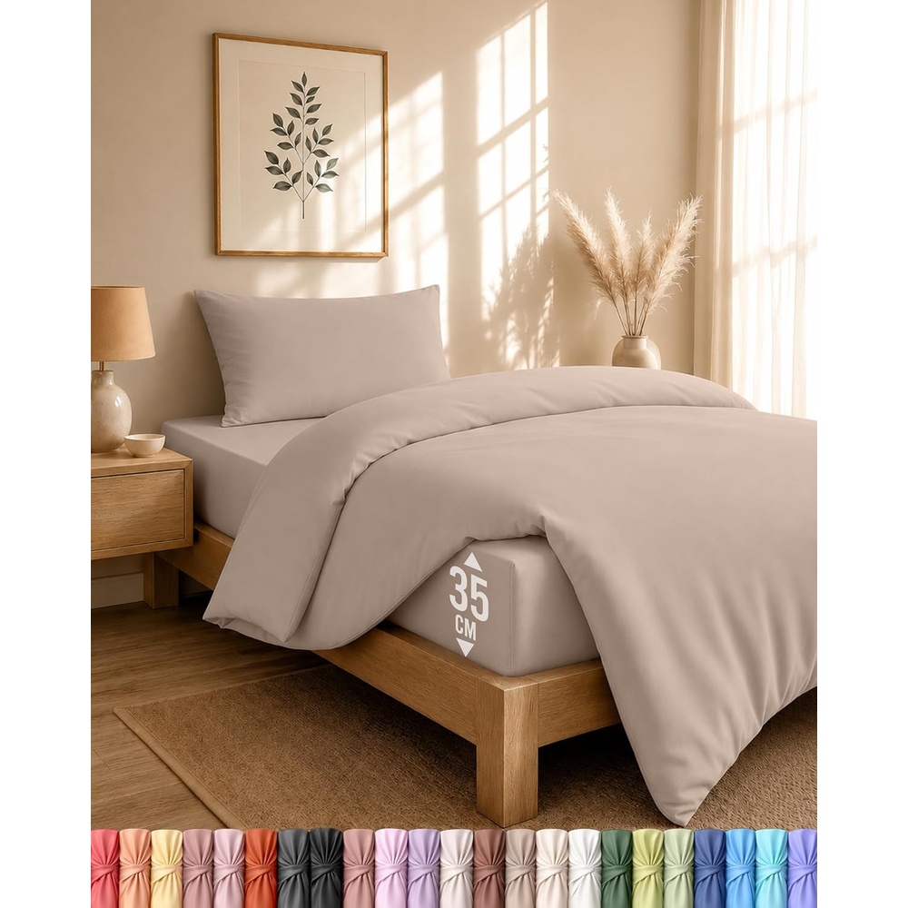 image:imageUtopia Bedding 4teilig Bettwschesets BeigeBeige