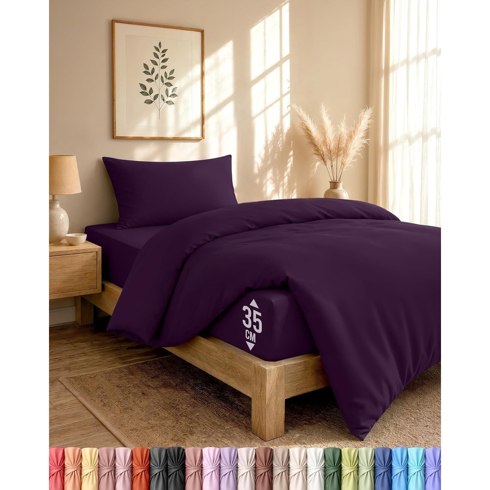 image:imageUtopia Bedding 4teilig Bettwschesets BeigeLila