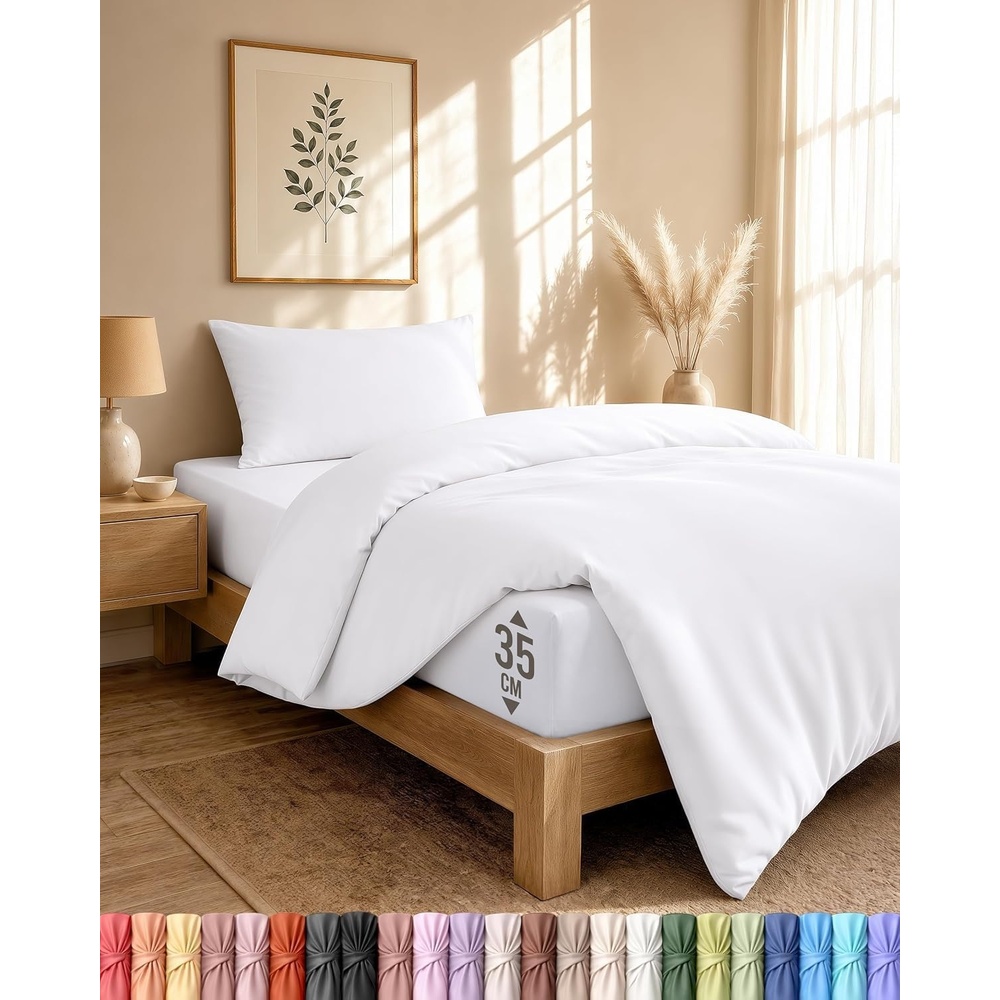 image:imageUtopia Bedding 4teilig Bettwschesets BeigeWei