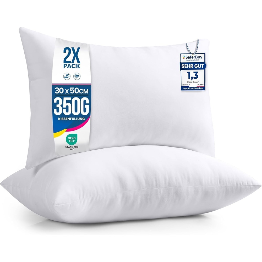 image:imageUtopia Bedding Kissenfllung 80x80 2er Set Innenkissen Kissen Sofakissen30x50 cm 2er Set