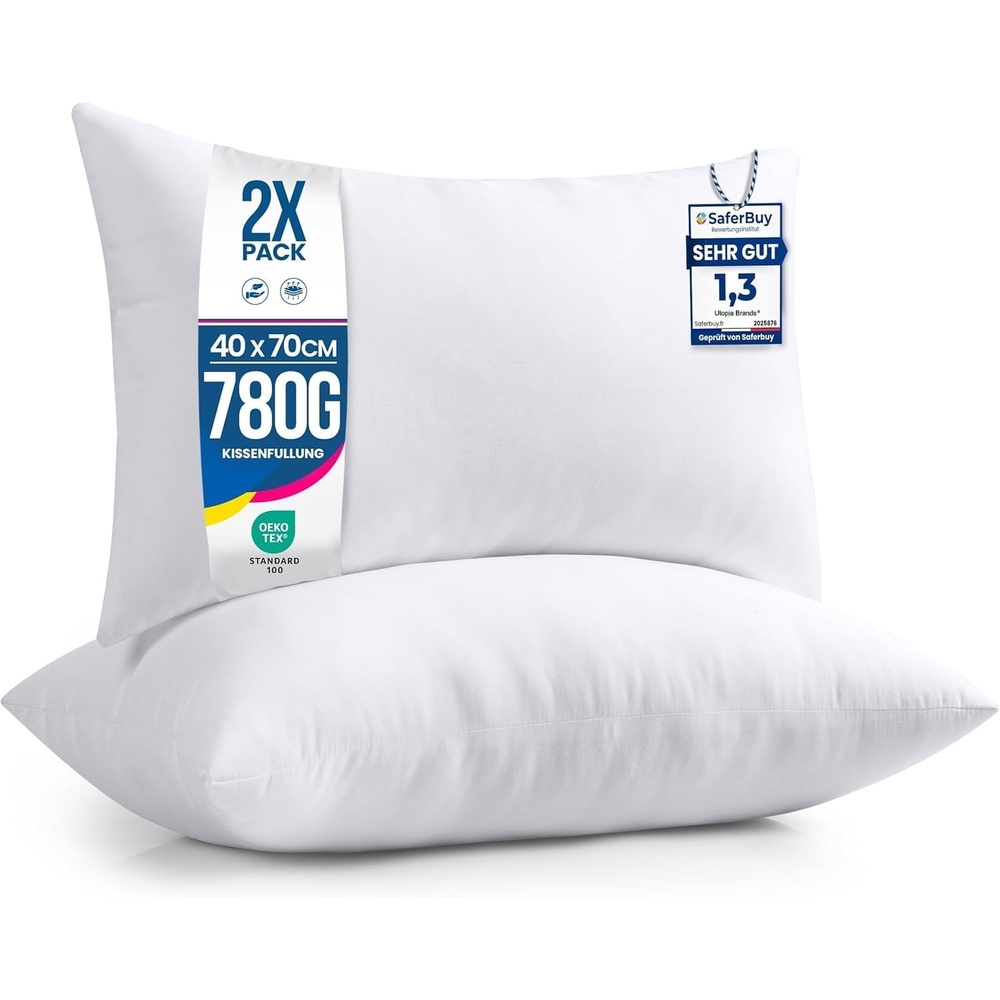 image:imageUtopia Bedding Kissenfllung 80x80 2er Set Innenkissen Kissen Sofakissen40x70 cm 2er Set