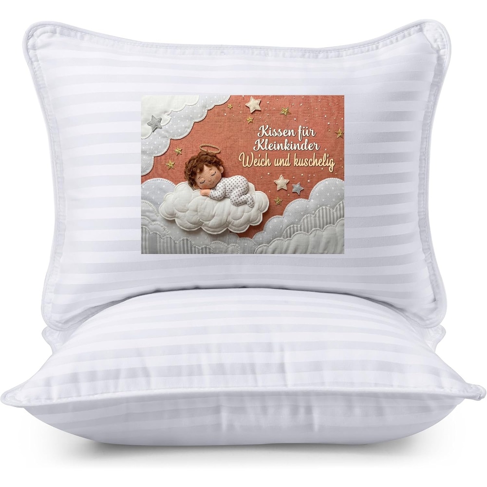 image:imageUtopia Bedding Kleinkindkissen 33 x 45 cm 2erSet Kinderkissen WeiWei