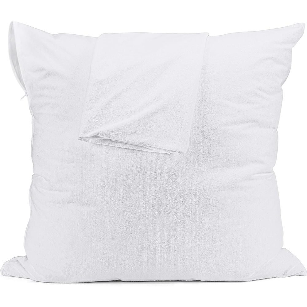 image:imageUtopia Bedding Wasserdichter Kissenbezug 80 x 80 cm 2er Set mit Reiverschluss Frottee Kissenschoner OekoTEX Zertifiziert Kissenhlle80 x 80 cm