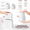 8er-Pack Utopia Home Betterhöhung Möbelerhöher Verstellbar – Schwarz(Weiß)