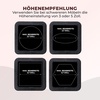 8er-Pack Utopia Home Betterhöhung Möbelerhöher Verstellbar – Schwarz(Weiß)