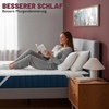 Gesteppte Matratzenschoner 150x200x38 cm, Matratzenauflage 4 Eckgummis(90 x 200 cm)