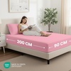 Utopia Bedding – 2er Set Spannbettlaken 160x200cm – Beige(Rosa)