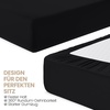 Utopia Bedding – 2er Set Spannbettlaken 160x200cm – Beige(Schwarz)