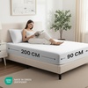 Utopia Bedding – 2er Set Spannbettlaken 160x200cm – Beige(Weiß)