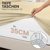 Utopia Bedding – 2er Set Spannbettlaken 90x200cm – Beige(Beige)