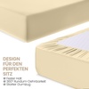 Utopia Bedding – 2er Set Spannbettlaken 90x200cm – Beige(Beige)