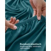 Utopia Bedding – 6er Set Spannbettlaken 160 x 200 cm – Weiß(Blaugrün/ein Hauch Von Paradies (Trace Of Paradise))