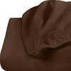 Utopia Bedding – 6er Set Spannbettlaken 160 x 200 cm – Weiß(Braun)