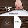 Utopia Bedding – 6er Set Spannbettlaken 160 x 200 cm – Weiß(Braun)
