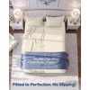 Utopia Bedding – 6er Set Spannbettlaken 160 x 200 cm – Weiß(Elfenbein)
