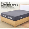 Utopia Bedding – 6er Set Spannbettlaken 160 x 200 cm – Weiß(Grau)