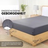 Utopia Bedding – 6er Set Spannbettlaken 160 x 200 cm – Weiß(Grau)