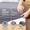 Utopia Bedding – 6er Set Spannbettlaken 160 x 200 cm – Weiß(Grau)