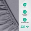 Utopia Bedding – 6er Set Spannbettlaken 160 x 200 cm – Weiß(Grau)
