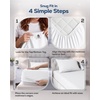 Utopia Bedding – 6er Set Spannbettlaken 160 x 200 cm – Weiß(Helles Weiß)