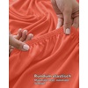 Utopia Bedding – 6er Set Spannbettlaken 160 x 200 cm – Weiß(Korallenrot)