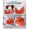 Utopia Bedding – 6er Set Spannbettlaken 160 x 200 cm – Weiß(Korallenrot)
