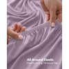 Utopia Bedding – 6er Set Spannbettlaken 160 x 200 cm – Weiß(Lavendel)