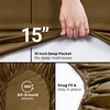 Utopia Bedding – 6er Set Spannbettlaken 160 x 200 cm – Weiß(Mokka)