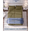 Utopia Bedding – 6er Set Spannbettlaken 160 x 200 cm – Weiß(Oliv/Blatt für Mich (Leaf It To Me))