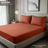 Utopia Bedding – 6er Set Spannbettlaken 160 x 200 cm – Weiß(Orange)