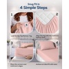 Utopia Bedding – 6er Set Spannbettlaken 160 x 200 cm – Weiß(Rose)