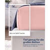 Utopia Bedding – 6er Set Spannbettlaken 160 x 200 cm – Weiß(Rose)