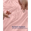 Utopia Bedding – 6er Set Spannbettlaken 160 x 200 cm – Weiß(Rose)