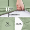Utopia Bedding – 6er Set Spannbettlaken 160 x 200 cm – Weiß(Salbei)