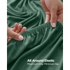 Utopia Bedding – 6er Set Spannbettlaken 160 x 200 cm – Weiß(Smaragd)