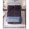 Utopia Bedding – 6er Set Spannbettlaken 160 x 200 cm – Weiß(Violett)