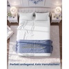 Utopia Bedding – 6er Set Spannbettlaken 160 x 200 cm – Weiß(Weiß)