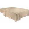 Utopia Bedding – Bettlaken ohne Gummizug – 225x255cm – Grau(Beige)