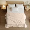 Utopia Bedding – Bettlaken ohne Gummizug – 225x255cm – Grau(Beige)