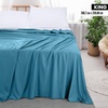 Utopia Bedding – Bettlaken ohne Gummizug – 225x255cm – Grau(Denim Blau)
